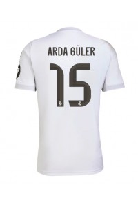 Real Madrid Arda Guler #15 Voetbaltruitje Thuis tenue 2025-26 Korte Mouw